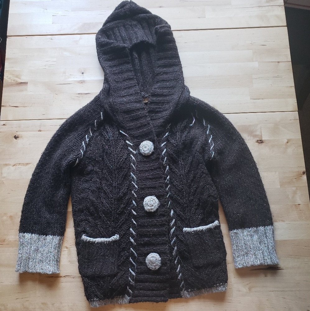 BKE Crop Button Raglan Sweater - Picture 8 of 8